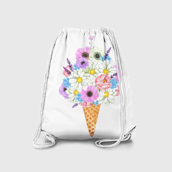 Рюкзак «Цветочное мороженное.»