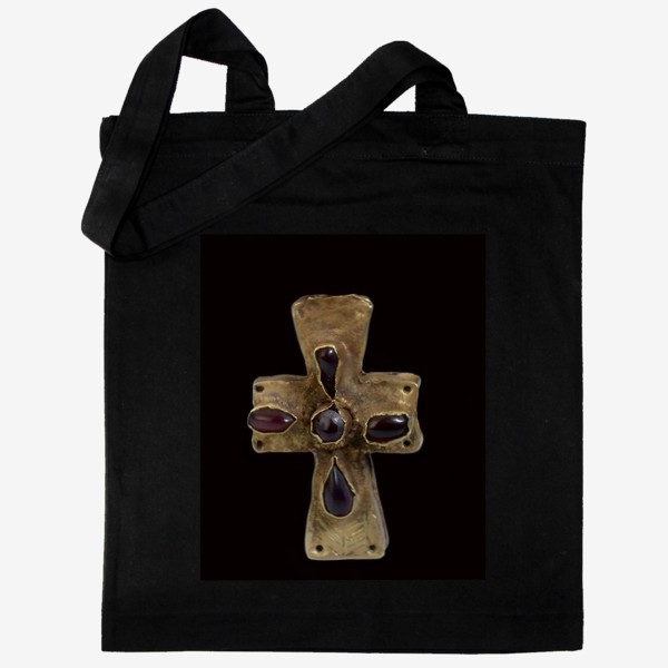 Сумка хб «Византийский крест. Черный фон»
