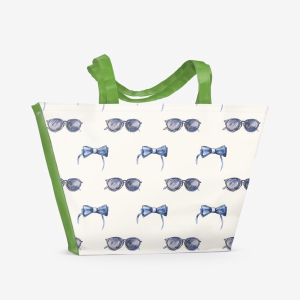 Пляжная сумка «очки и бабочка»