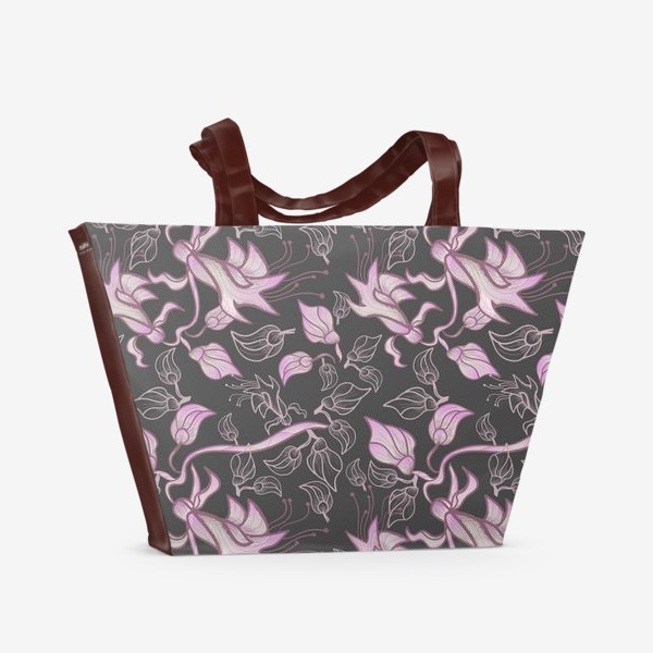 Пляжная сумка «Ночные цвветы»