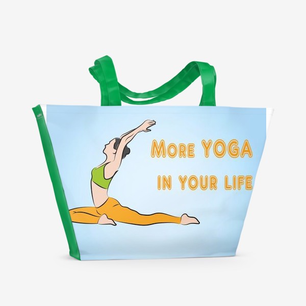 Пляжная сумка «Йога девиз»