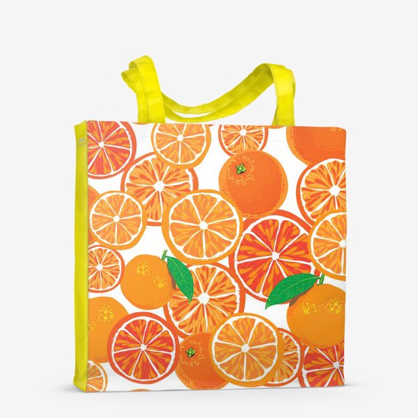 Сумка-шоппер «Апельсины на белом»