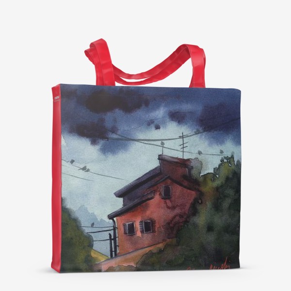 Сумка-шоппер «Красный дом»
