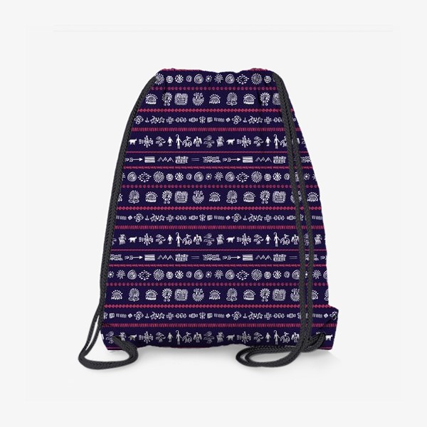 Рюкзак «Паттерн с племенными узорами»