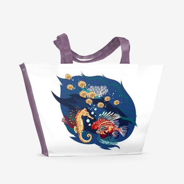 Пляжная сумка «Морские гады»