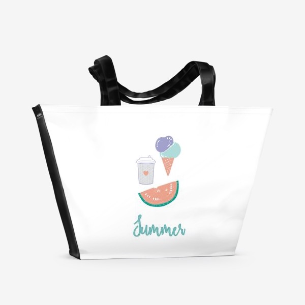 Пляжная сумка «Summer food»