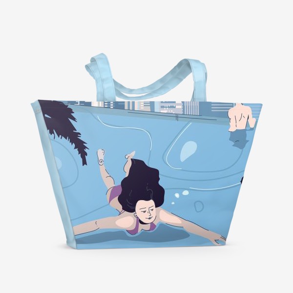 Пляжная сумка «Сингапур, отель Марина Бэй »