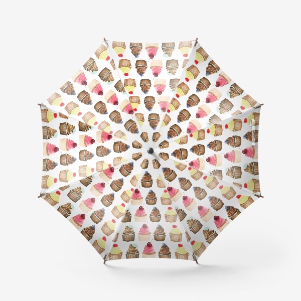 Зонт «Яркие капкейки с ягодами»