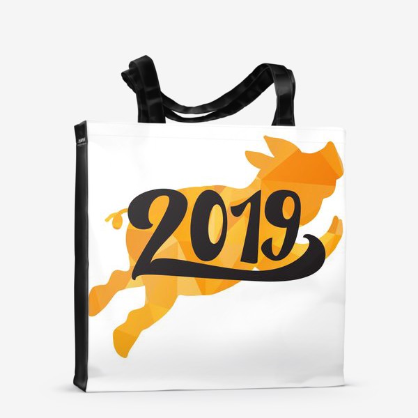 Сумка-шоппер «2019 Новый год свиньи»