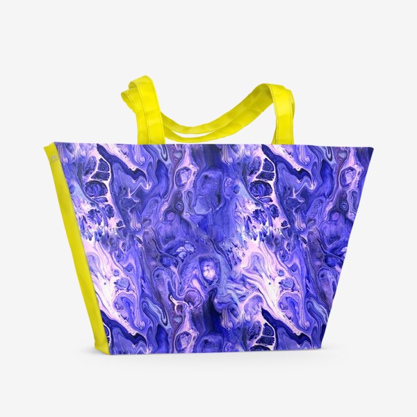 Пляжная сумка «Абстракция жидкий акрил 9»