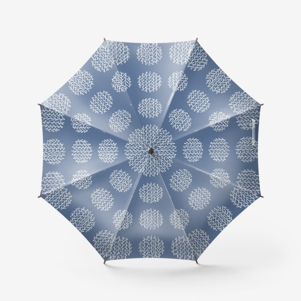 Зонт «Растительный орнамент в круге. Бесшовный паттерн»