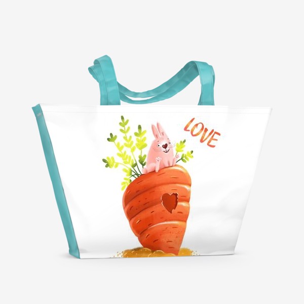 Пляжная сумка «Любовь- морковь»