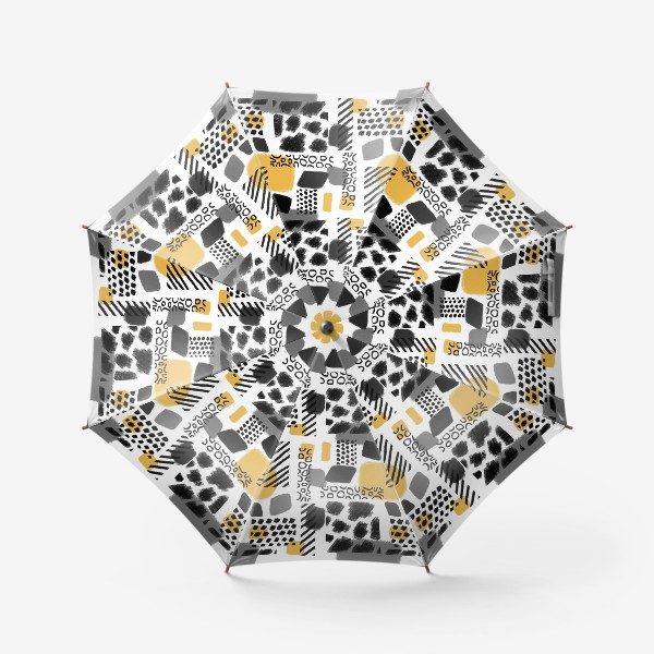 Зонт «Абстрактная черно-белая графика »