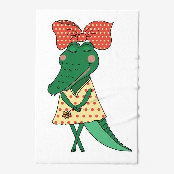 Полотенце «Милая крокодилица»