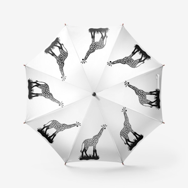 Зонт «Жираф (графика, черно-белый)»