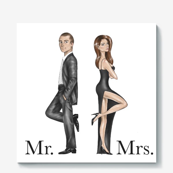 Холст «Mr. & Mrs.»