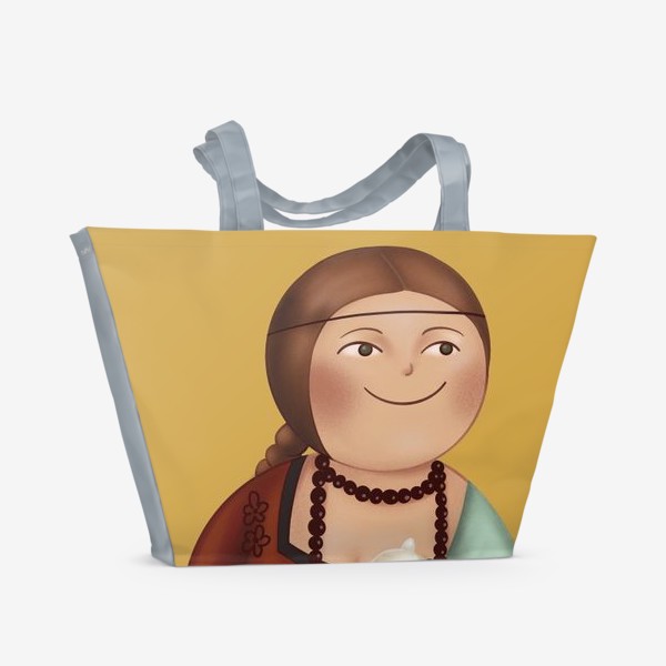 Пляжная сумка «Дама с горностаем»