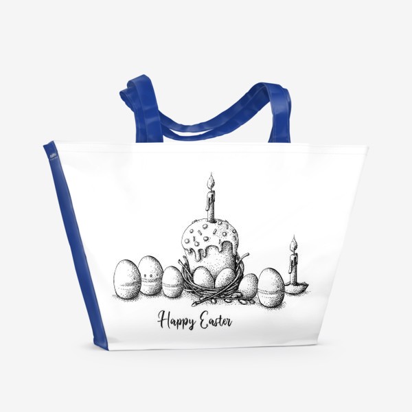 Пляжная сумка «Счастливой Пасхи»