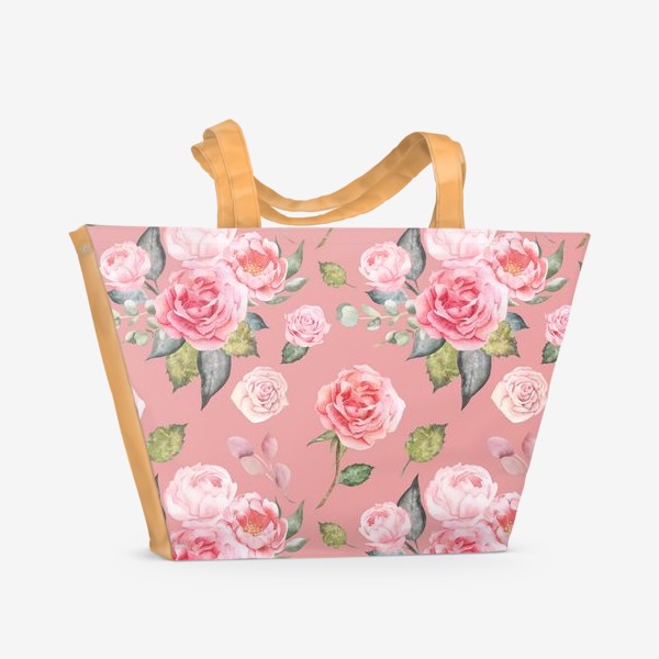 Пляжная сумка «Розовый сад Пинк»