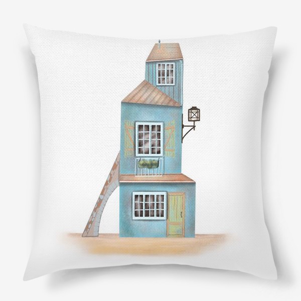 Подушка «Голубой дом»