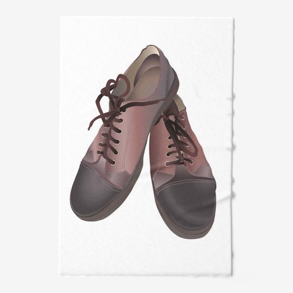 Полотенце «Коричневые кеды, обувь, мужчина»