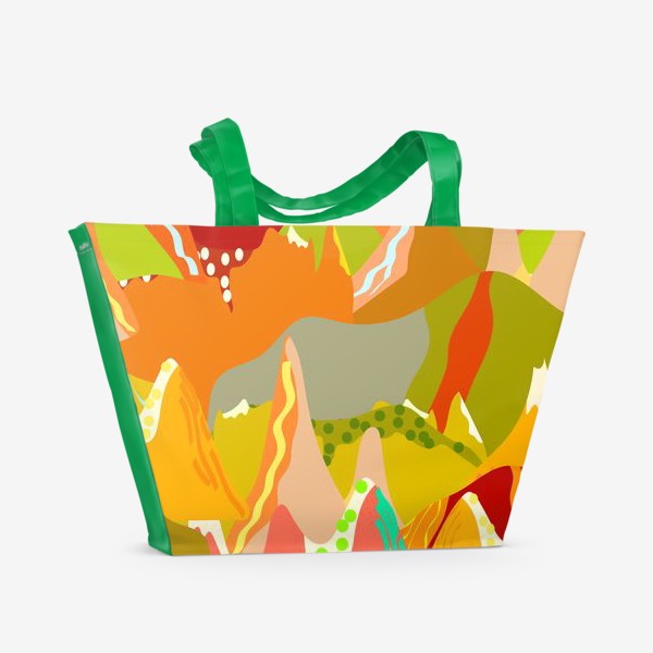 Пляжная сумка «абстрактный осенний пейзаж»