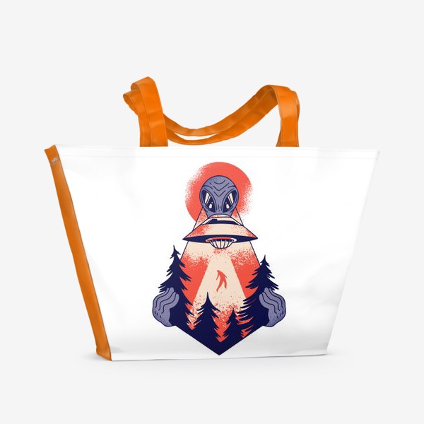 Пляжная сумка «Похищение пришельцами»