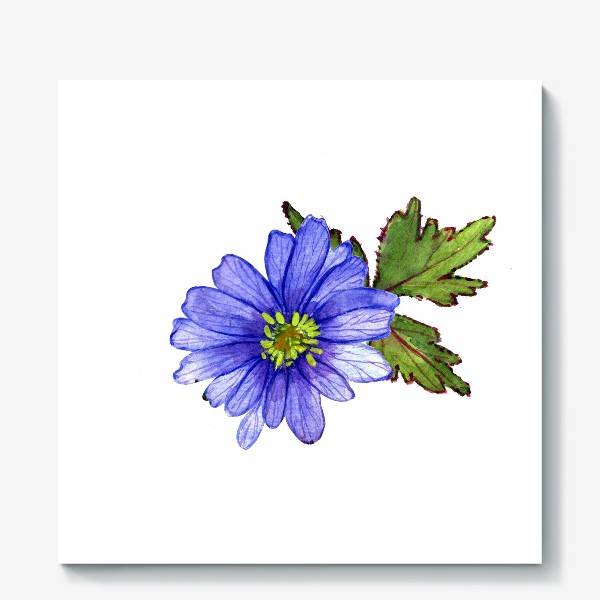 Холст «синие цветы»