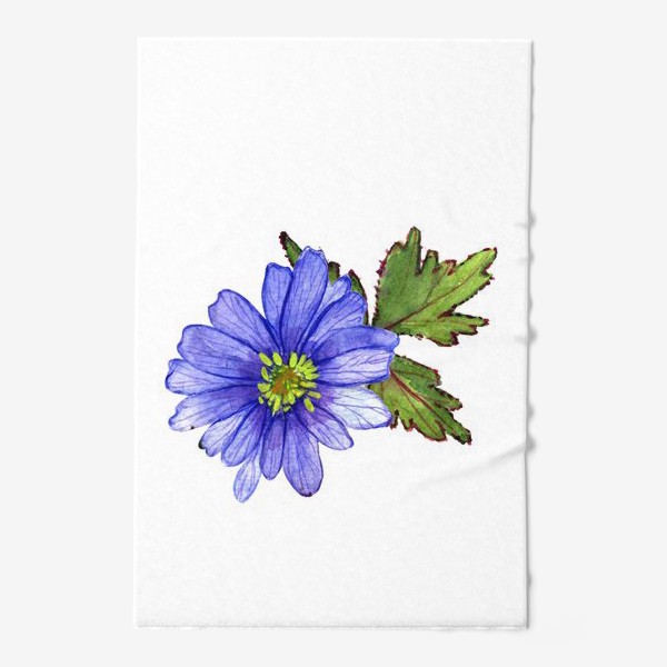 Полотенце «синие цветы»