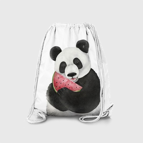 Рюкзак «милый мишка панда с долькой арбуза »