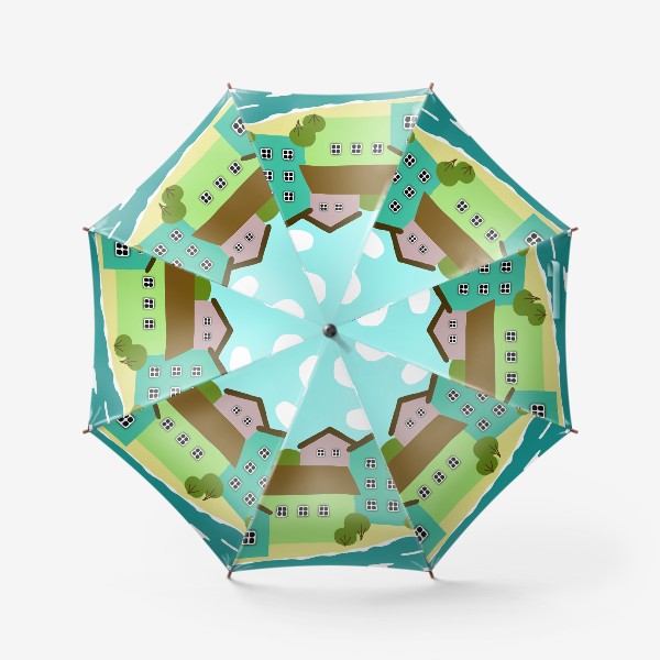 Зонт «домики маяк»