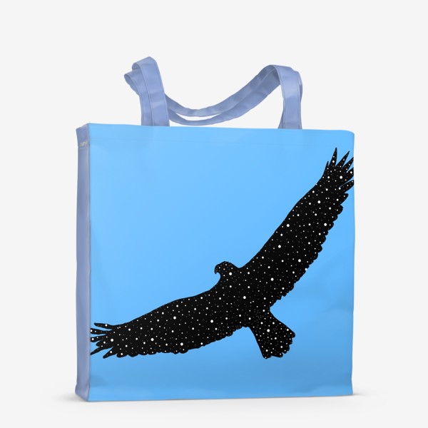 Сумка-шоппер «Орел парит на голубом, окно в космос»